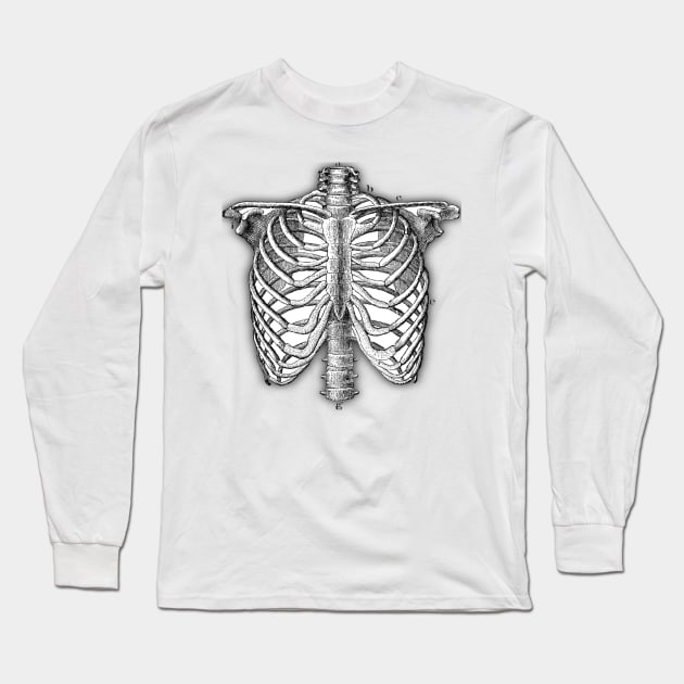 Skeleton Cage Long Sleeve T-Shirt by SmartCraftCo